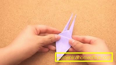 Како направити оригами кранове без папира властитим рукама - шема