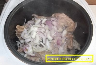 Пиринчани зец са кромпиром у лаганом шпорету: лук
